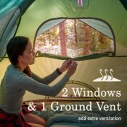 2 windows and 1 ground vent add extra ventilation for tent image number 3