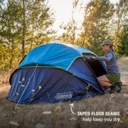 Person outside tent that has taped floor seams image number 6