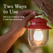 two ways to use set it on a table or hang it with the bail handle lantern image number 4