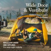 camping tent with wide door and vestibule image number 4