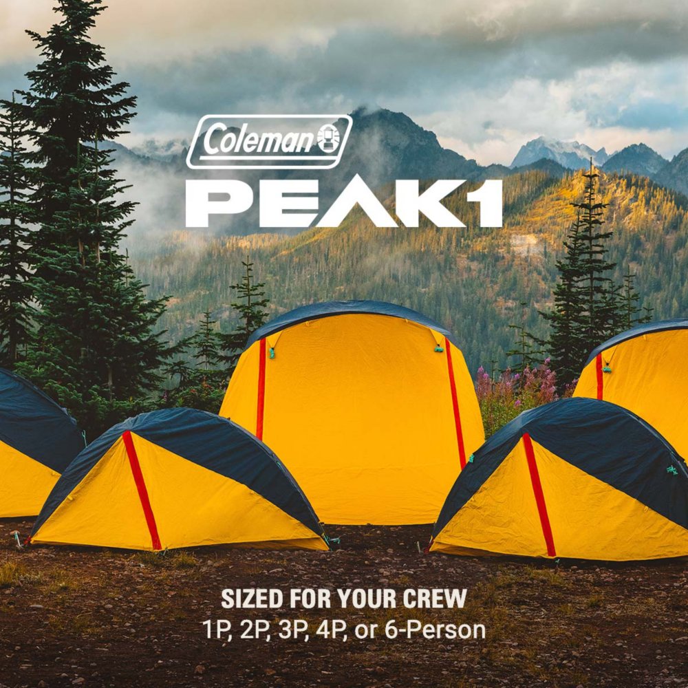 PEAK1™ 3-Person Backpacking Tent​ | Coleman CA