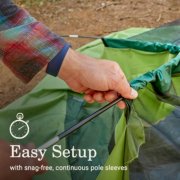 easy set up with snag free continuous pole sleeves image number 2