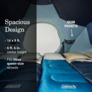 Tent with spacious design that fits three queen size airbeds image number 3