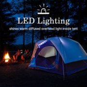 camping tent with LED lighting image number 5