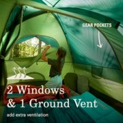 camping tent with windows and a ground vent image number 4