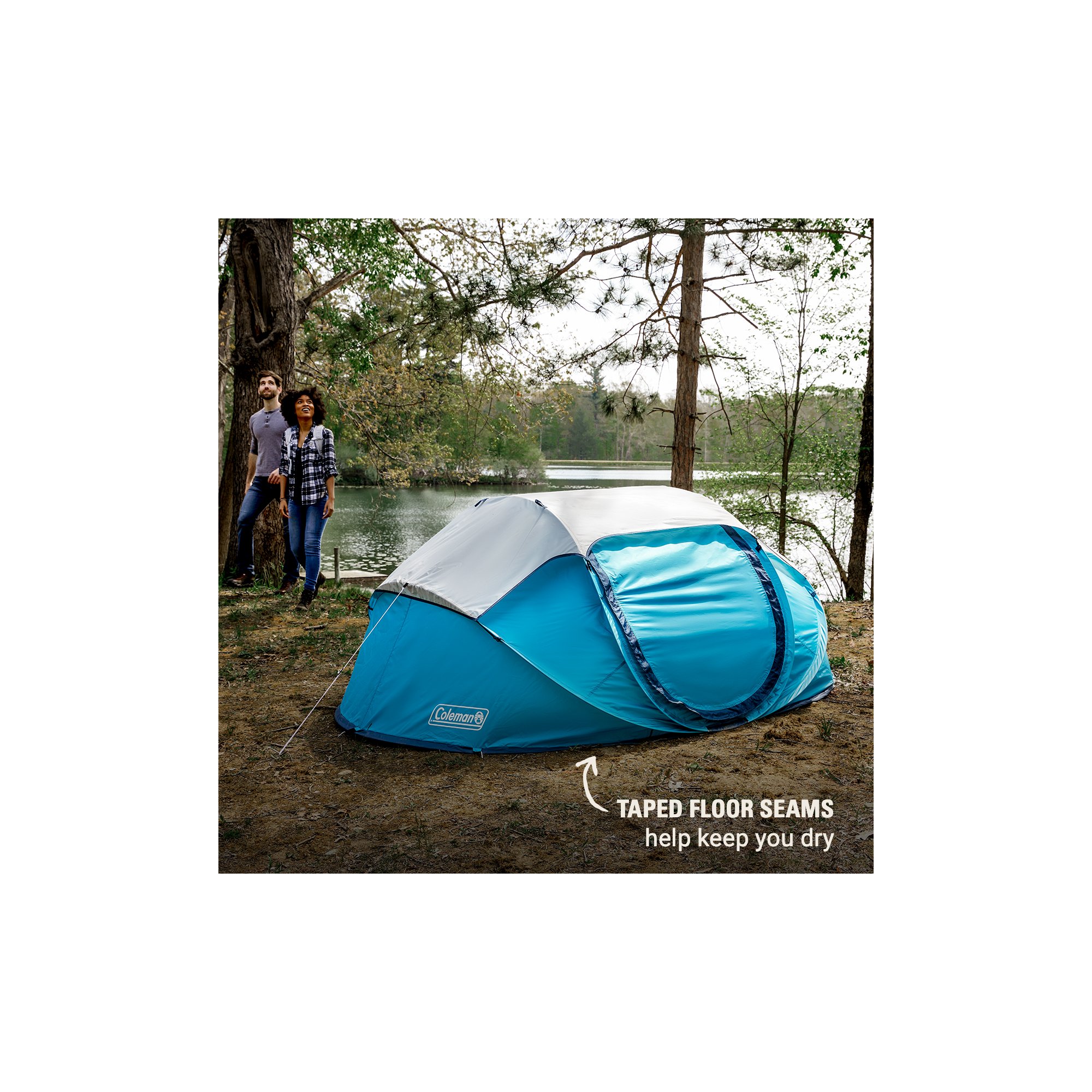 4-Person Camp Burst™ Pop-Up Tent | Coleman