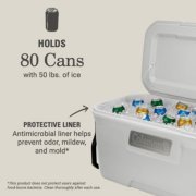 Cooler that holds eighty cans with fifty pounds of ice image number 4