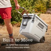 cooler is built to move with heavy duty wheels image number 2