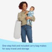 dream more two in one travel bassinet with one step fold and included carry bag makes for easy travel and storage image number 5