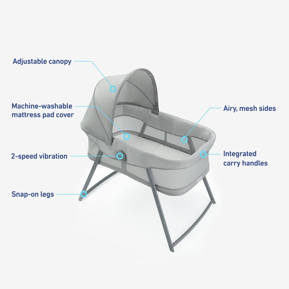 Vibrating shop bassinet pad