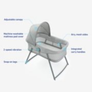 dream more two in one travel bassinet features walk around image number 5