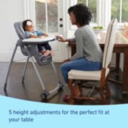 baby chair has 5 height adjustments for the perfect fit at your table image number 5