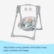 adjustable swing speeds and toybar keep baby soothed and happy image number 5