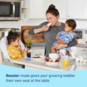 high chair with booster mode gives your growing toddler their own seat at the table image number 3