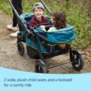 2 wide. plush child seats and a footwell for a comfy ride image number 4