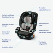 4 ever D L X snug lock 4 in 1 car seat features image number 6