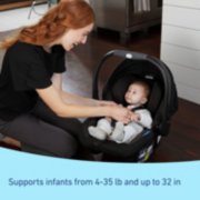 supports infants from 4-35 lb and up to 32 in baby carrier image number 2