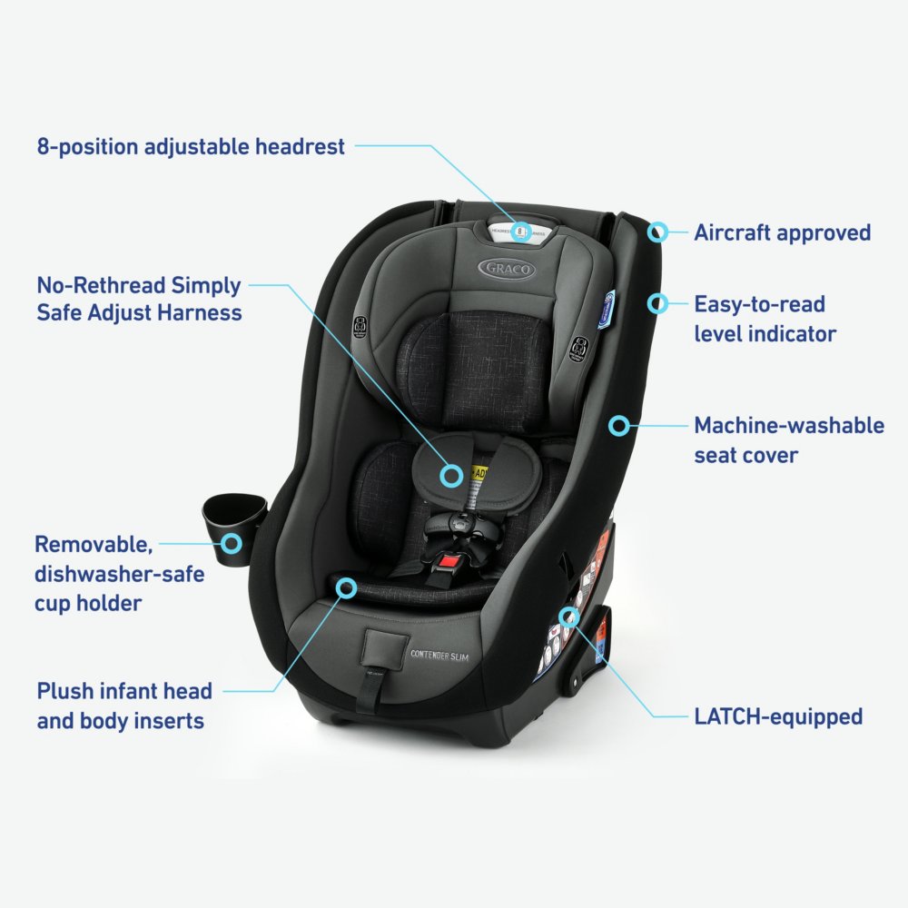 Contender Slim Convertible Car Seat Graco Baby