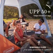 Coleman screen dome shelter with U P F 50 and removable floor image number 3