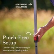 Pinch-free setup, comfort grip locks canopy in place when extending poles, lightweight steel frame image number 3