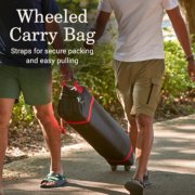 Wheeled carry bag, straps for secure packing and easy pulling image number 6