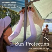 Sun wall clips to side of canopy for added shade, sun protection UPF 50+ blocks UV rays image number 5