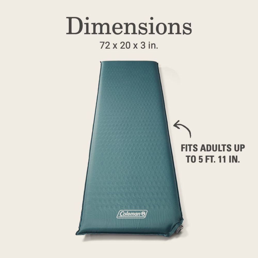 Coleman self inflating pad directions sale