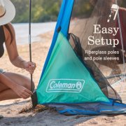 Easy setup of Coleman screen dome shelter with fiberglass poles image number 4