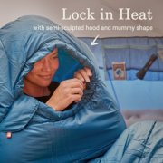 lock in heat with semi sculpted hood and mummy shape image number 3