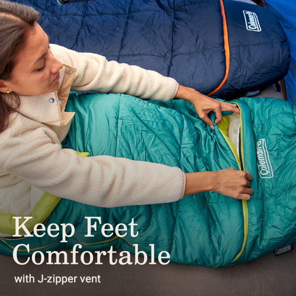 Coleman Big Bay 5°C Big & Tall Contour Sleeping Bag (40°F
