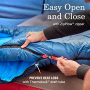easy open and close sleeping bag image number 3