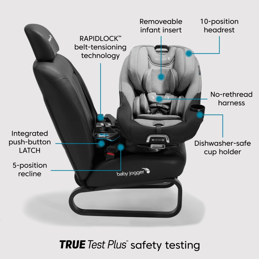 city turn Rotating Convertible Car Seat