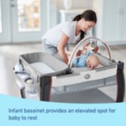 infant bassinet provides an elevated spot for baby to rest image number 5