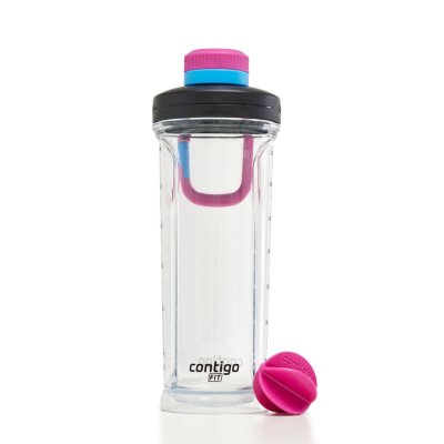 Shake & Go Fit 2.0, Mixer Bottle with Screw Lid, 28oz, Blue Poppy