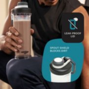 Shake and Go bottle with leak proof lid and spout shield image number 2