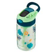 kids water bottle with spout and handle angled view image number 4