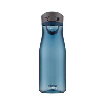Contigo Wells Plastic Filter Water Bottle with AUTOSPOUT Straw Lid, 32 Oz.,  Dark Ice