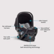 Baby jogger city sights car seat with taxi-safe belt path, anti-rebound bar, side impact and belt-tension technology image number 3