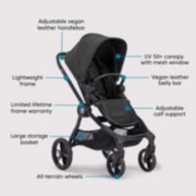 Jogging stroller travel outlet system