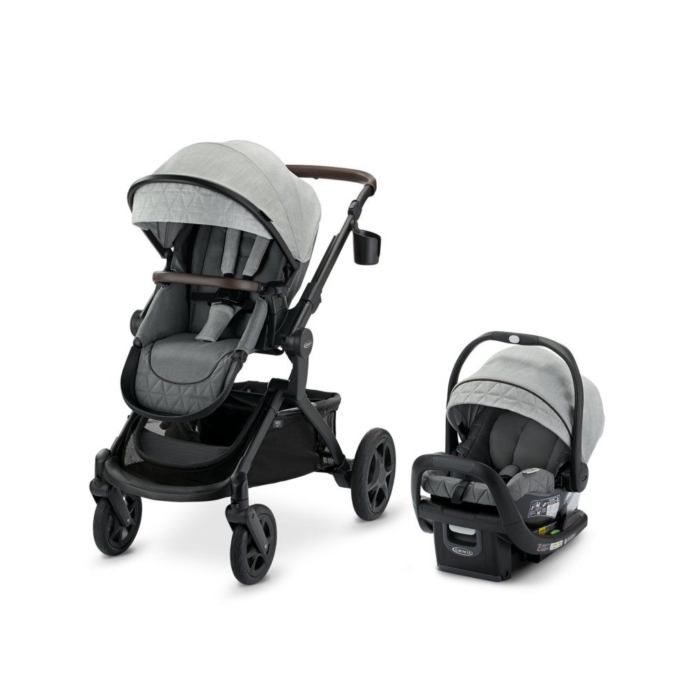 Graco pram and store car seat