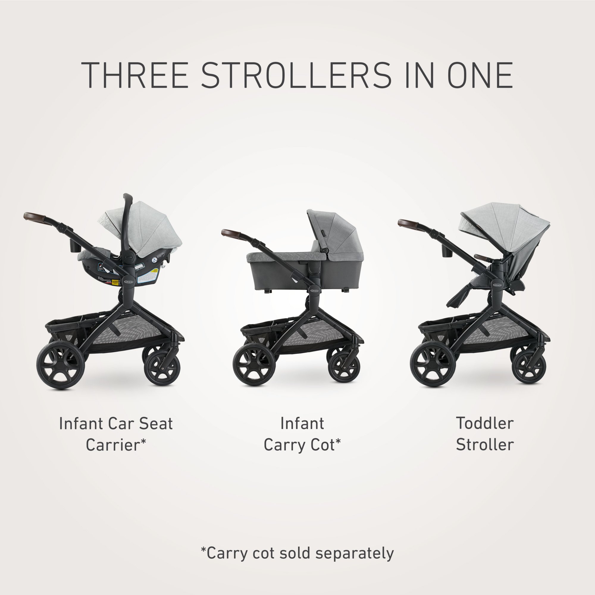 Graco pushchair 2025 3 in 1