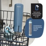 top-rack dishwasher safe body and lid, handwash filter with water only image number 5