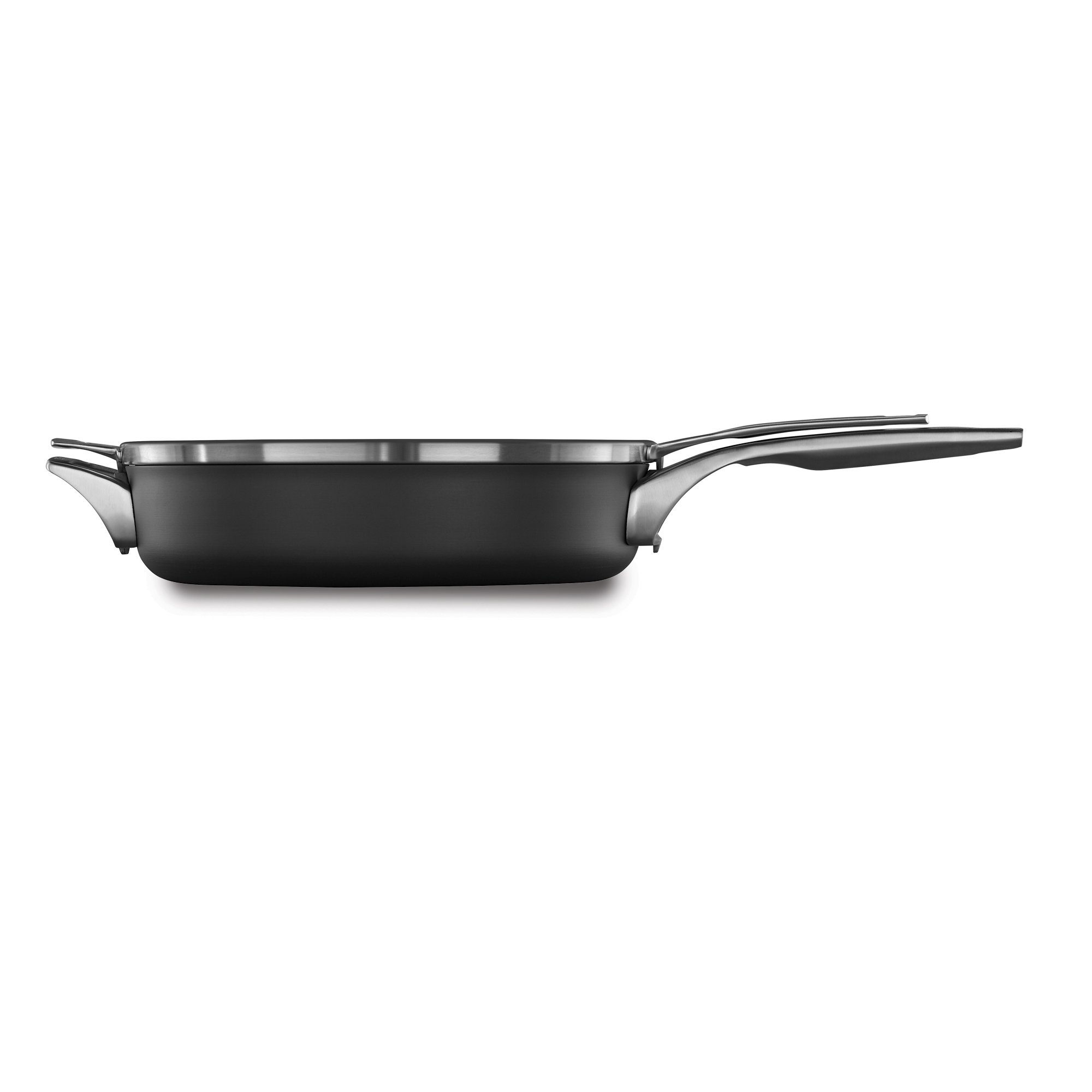 Food Network™ 12-in. Hard-Anodized Nonstick Space Saving Saute Pan with Lid