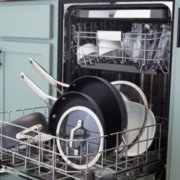 Pots and pans and lid in dishwasher image number 4