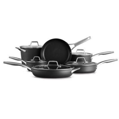 Premier™ Hard-Anodized Nonstick Cookware, 11-Piece Pots and Pans Set