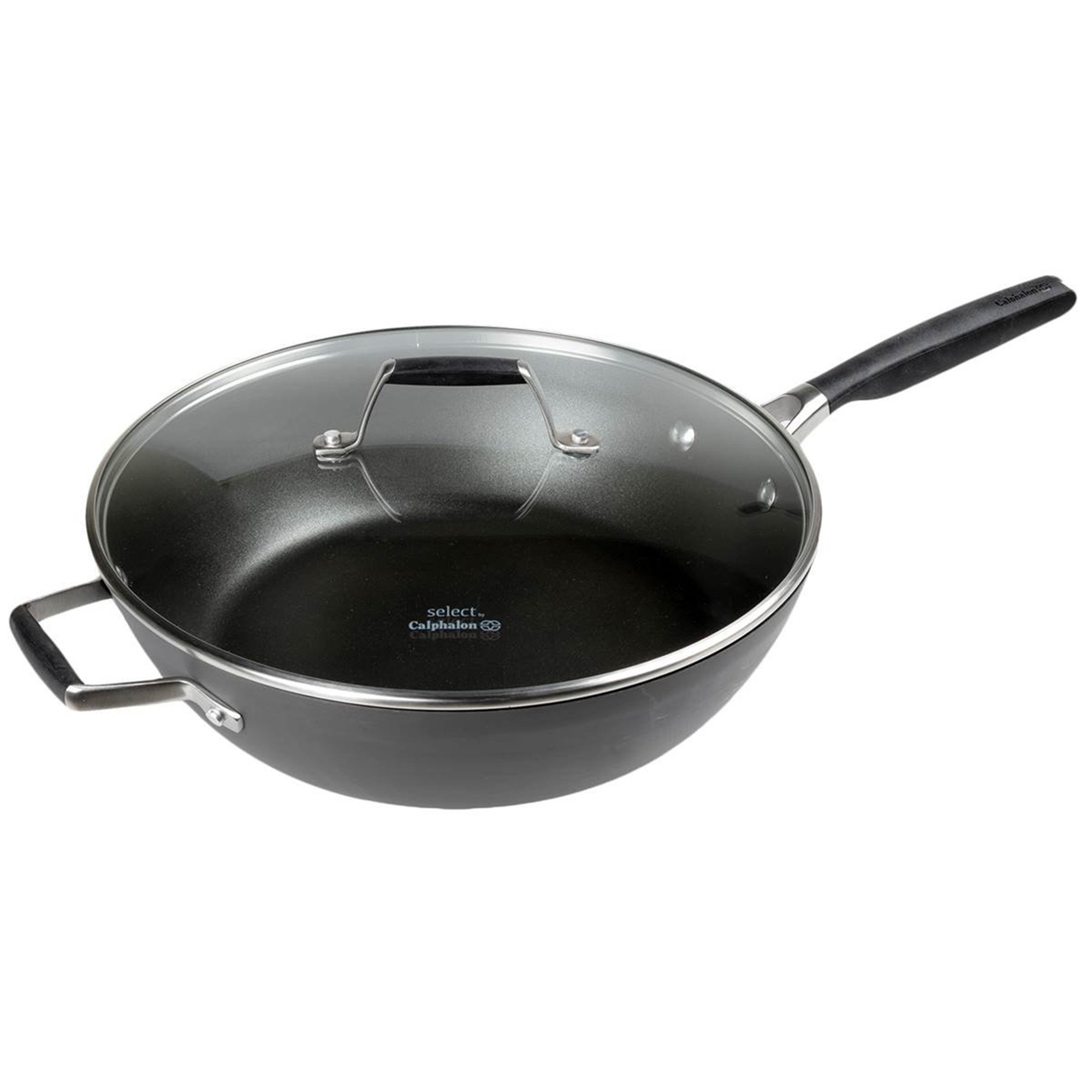 12-Inch Hard Anodized Nonstick Deep Frying Pan with Lid