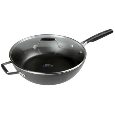 Select by Calphalon® Hard-Anodized Nonstick 12-Inch Jumbo Fryer Pan with Cover