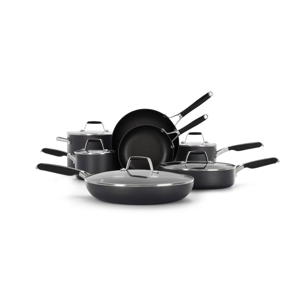 Calphalon® Hard-Anodized Nonstick 12-Piece Cookware Set
