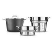 a space saving pots and drainer set image number 1