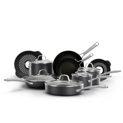 Classic™ Hard-Anodized Nonstick 14-Piece Cookware Set with No-Boil-Over Inserts